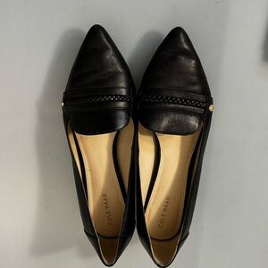 Cole Haan Mabel Skimmer Black Leather 8B